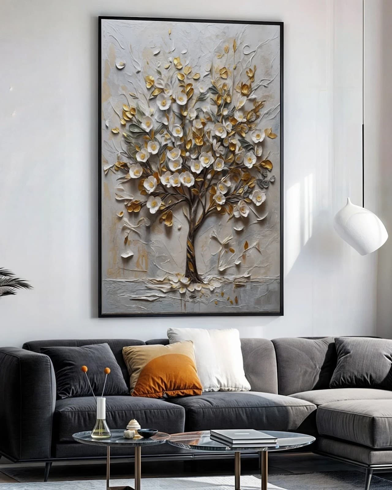 Quadro Árvore Flor Prosperidade