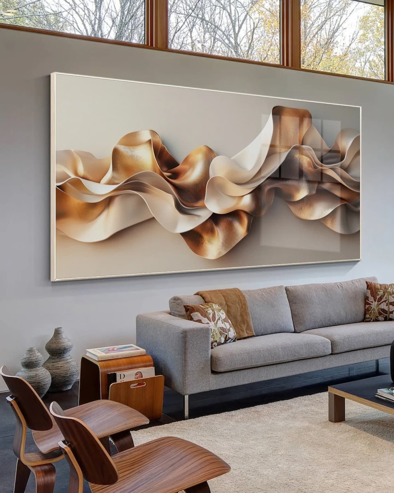 Quadro Formas Abstratas em Relevo