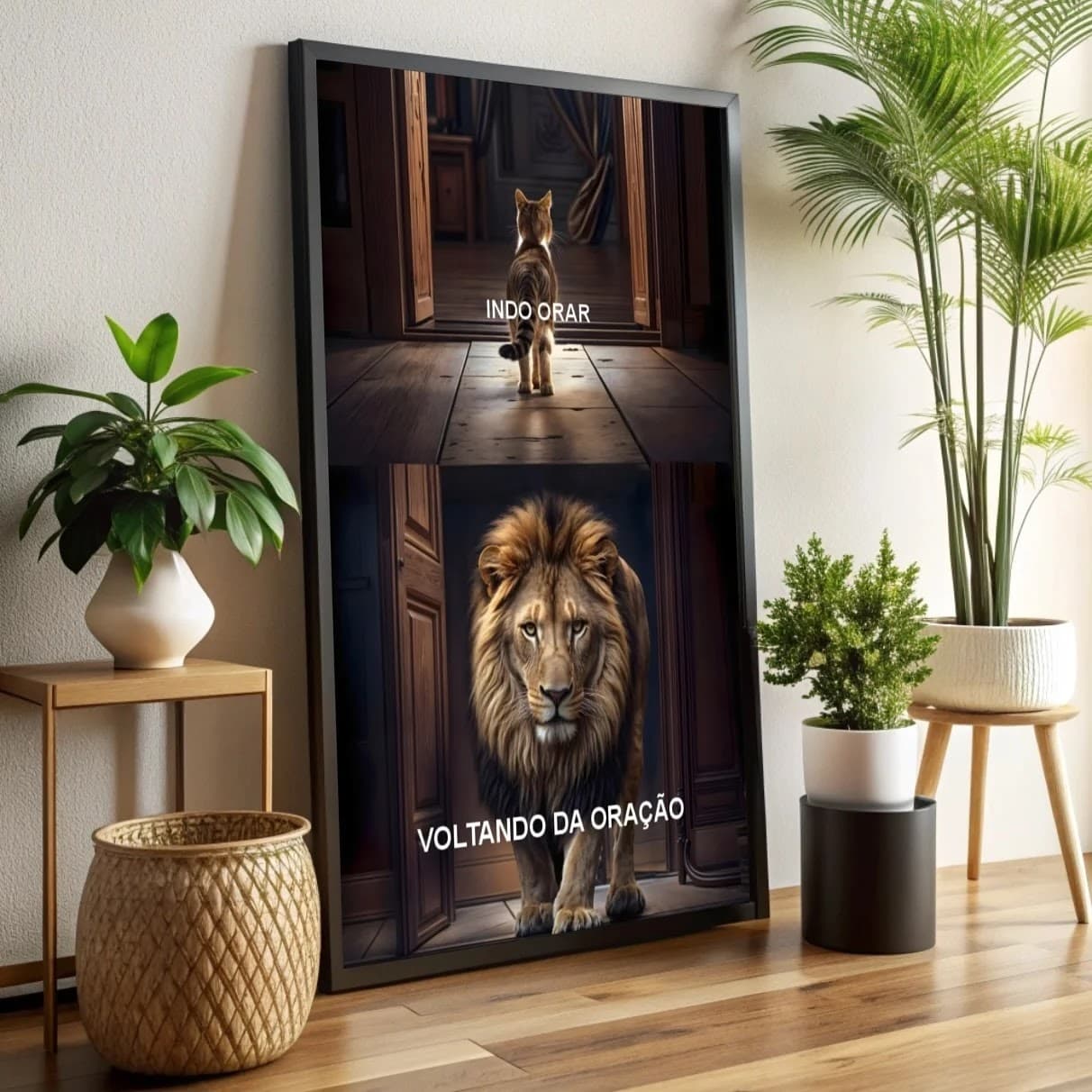 Quadro Indo Orar, Voltando da Oração