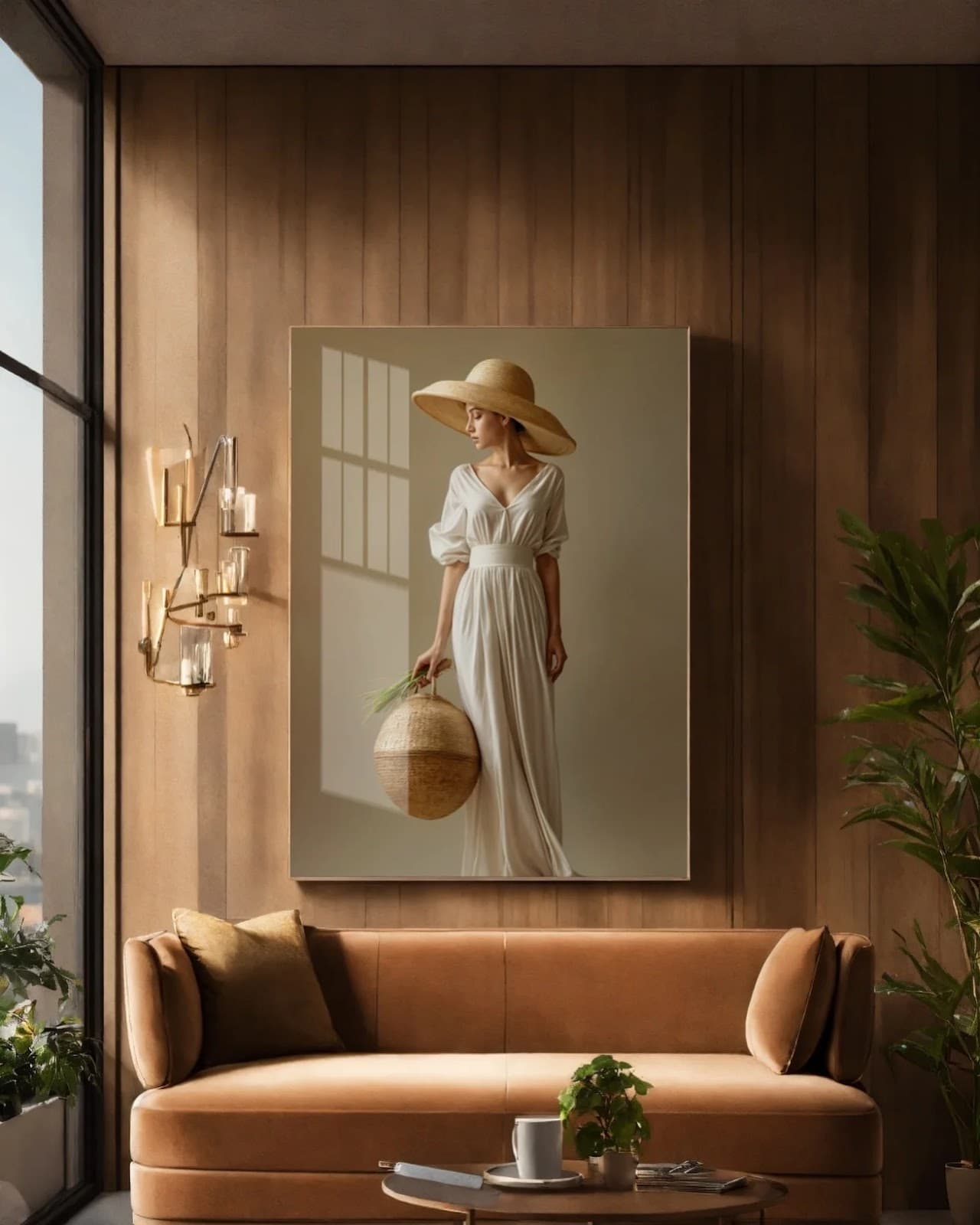 Quadro Mulher Repouso Elegante