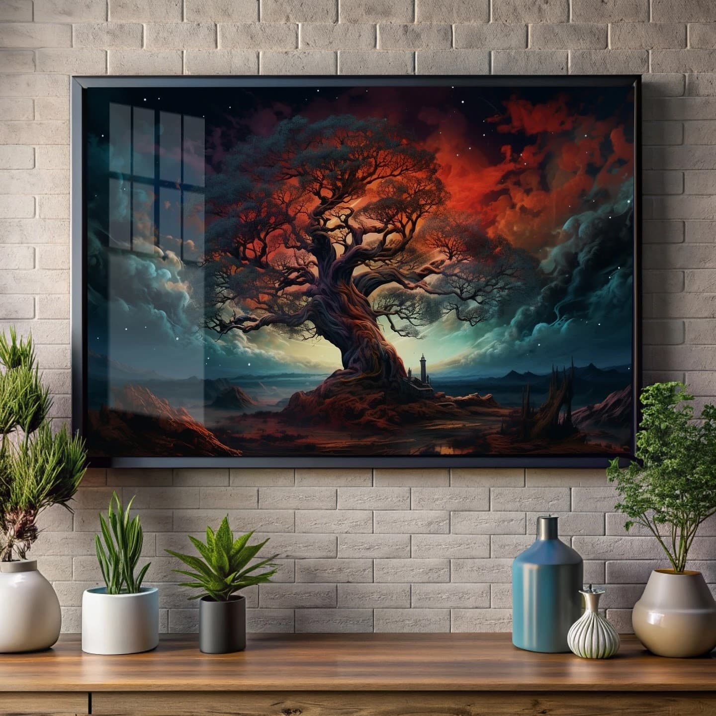 Quadro Raízes que Tocam o Céu