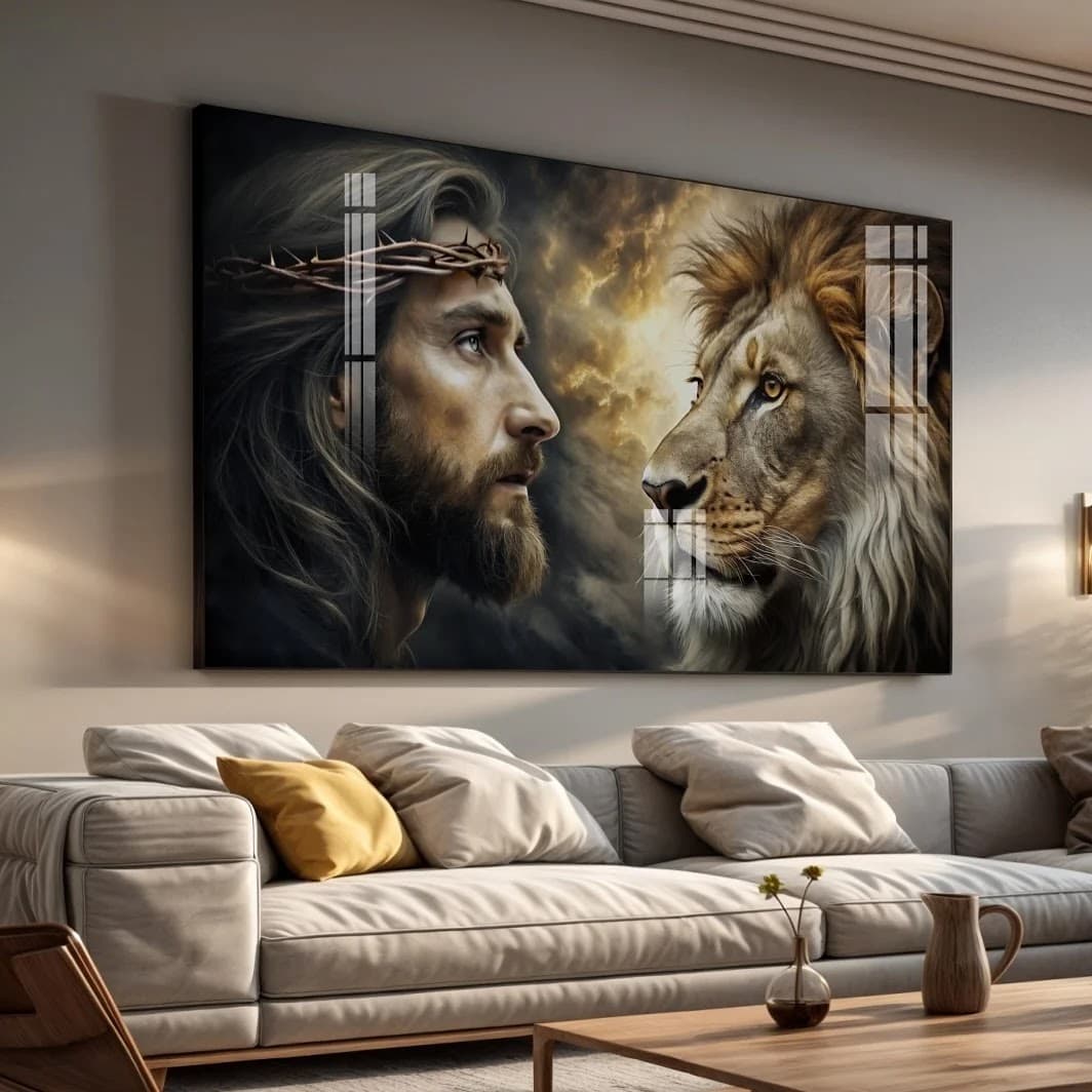 Quadro Sagrado Encontro entre Almas