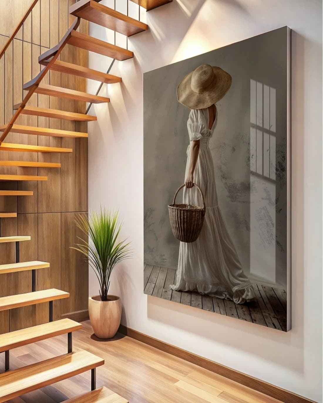Quadro Mulher do Chapéu Ouro