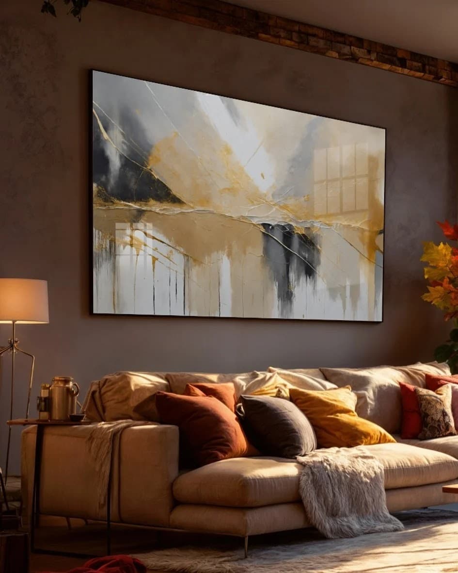 Quadro Horizonte Dourado