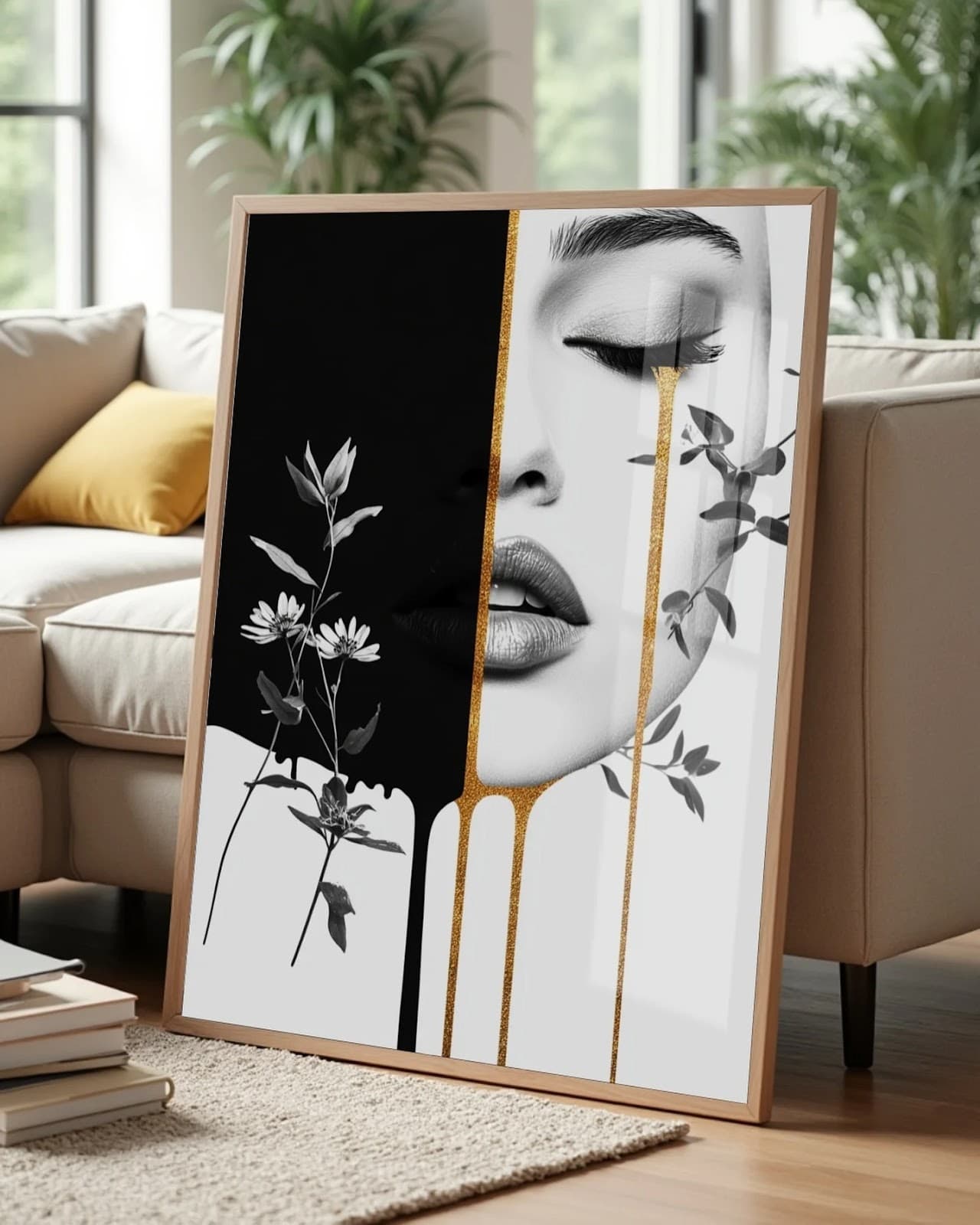Quadro Mulher Flor que Desabrocha