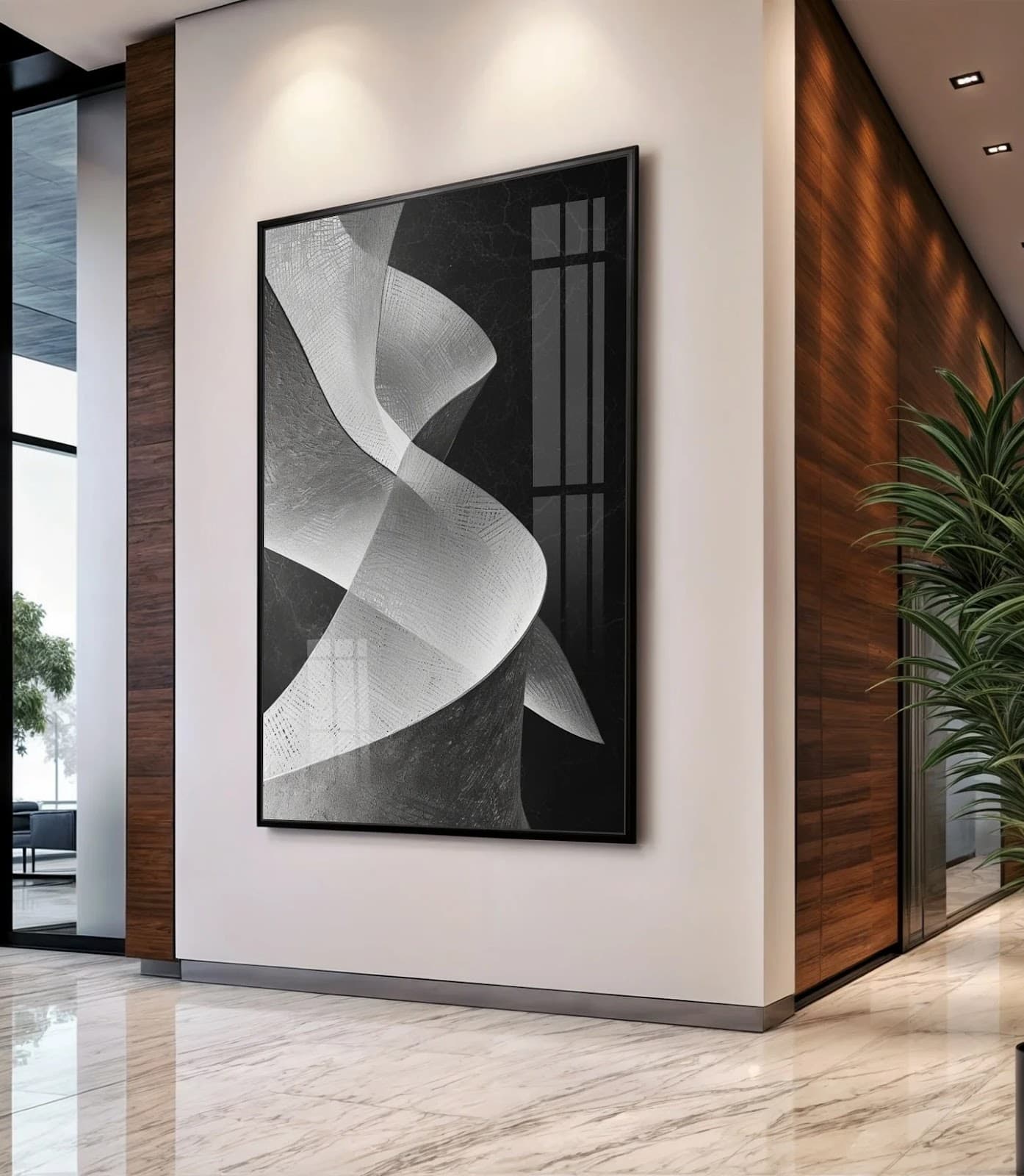 Quadro Dança das Formas Abstratas