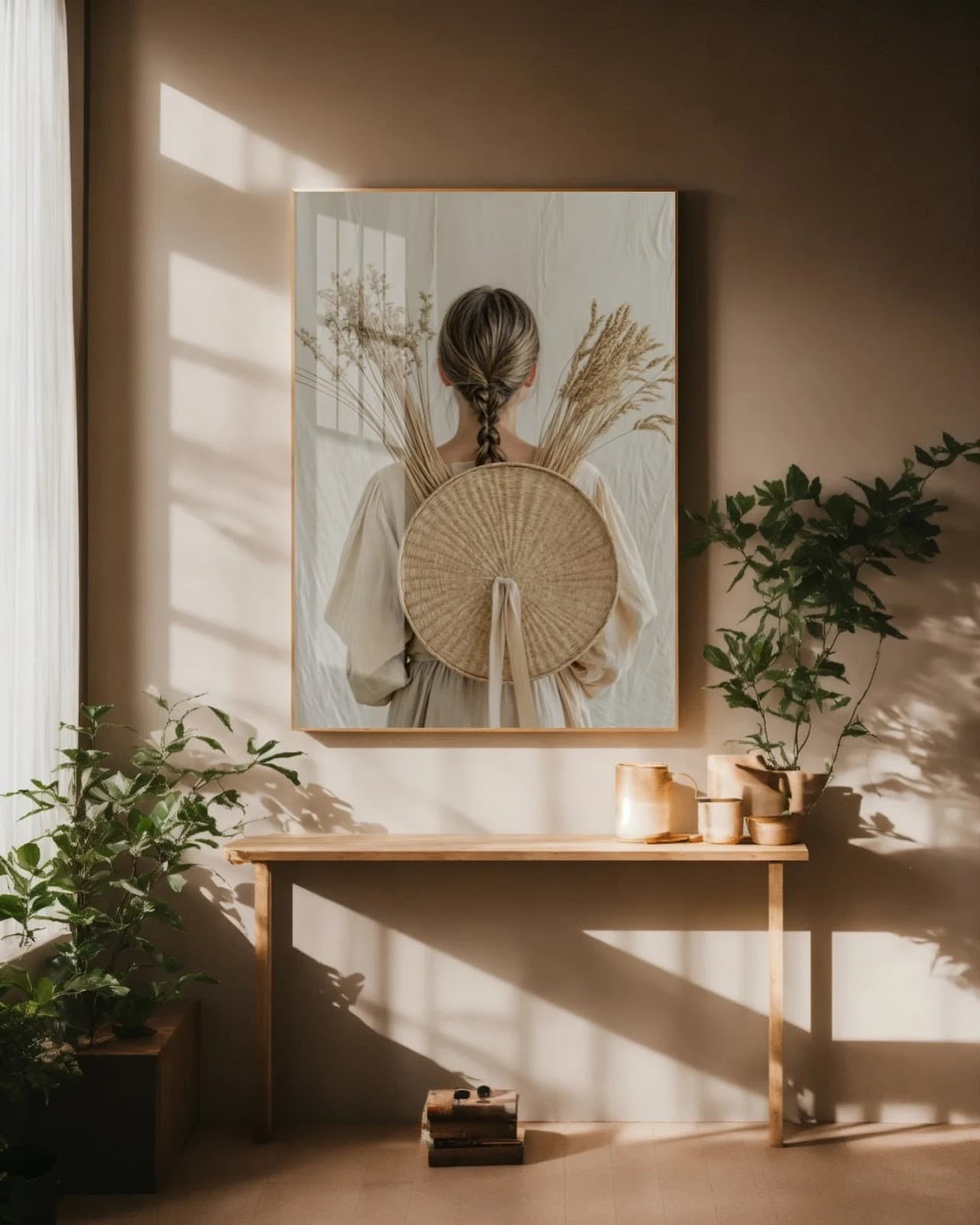 Quadro Mulher de Trigo e Esperança