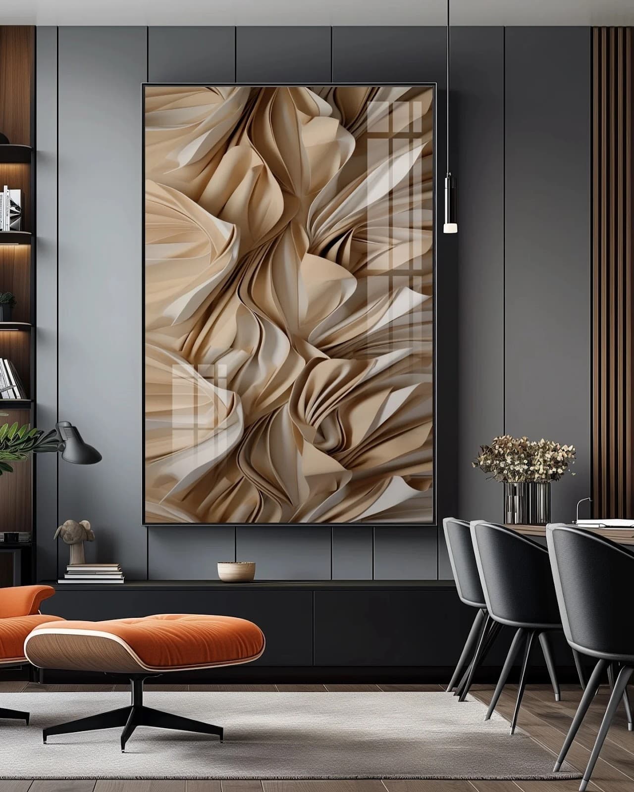 Quadro Espiral Dourada Etérea