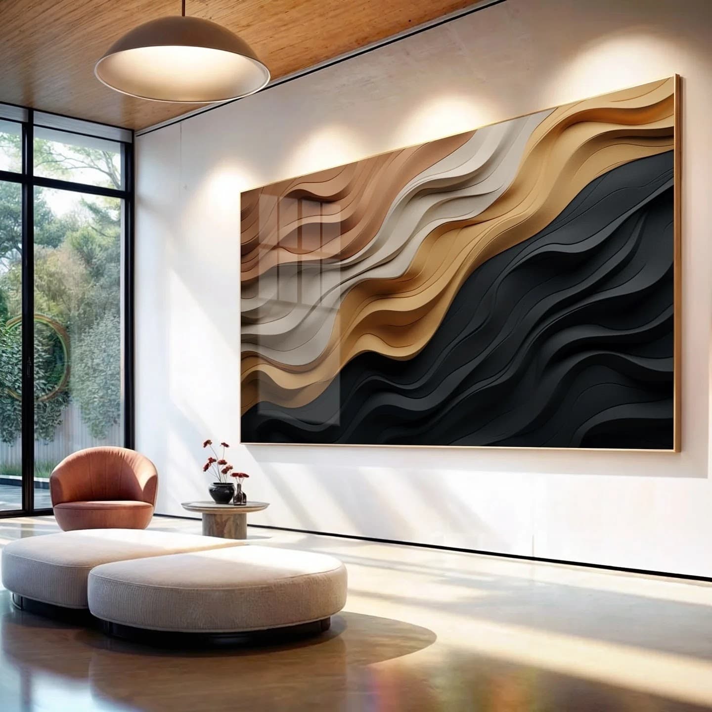 Quadro Ondas Cósmicas em Harmonia