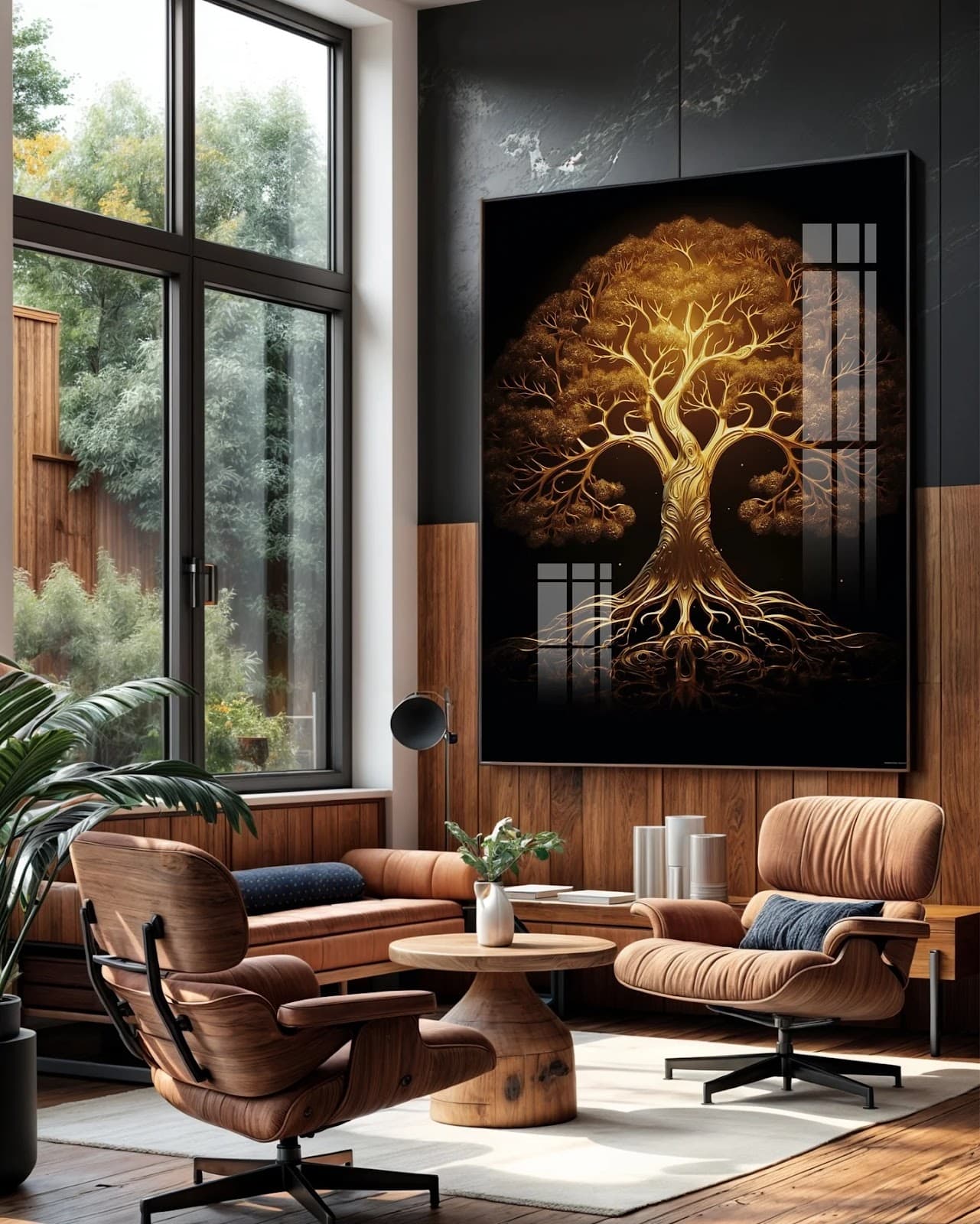 Quadro Árvore Dourada da Vida