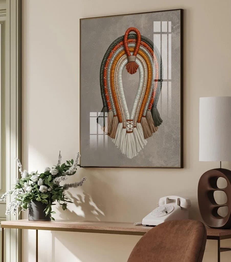 Quadro Macramê Arco Boho