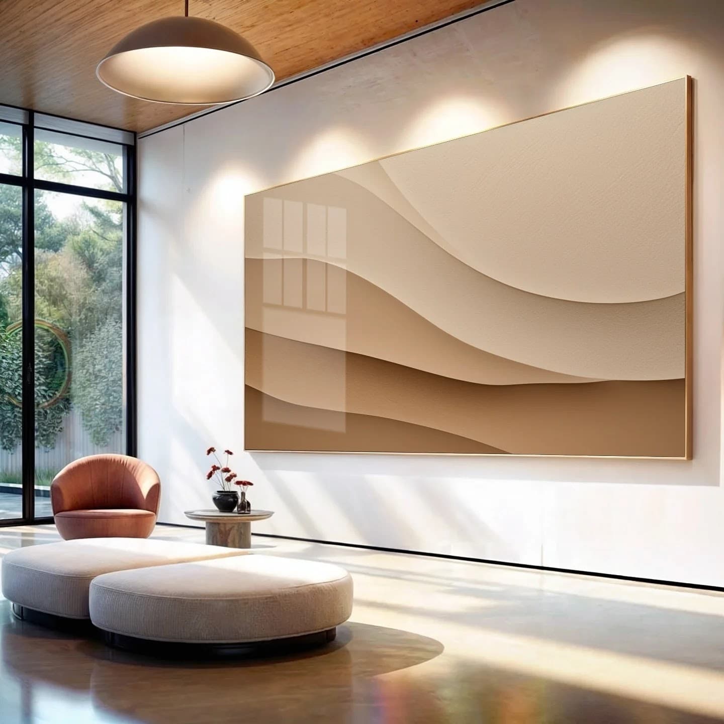 Quadro Dunas Suaves em Bege