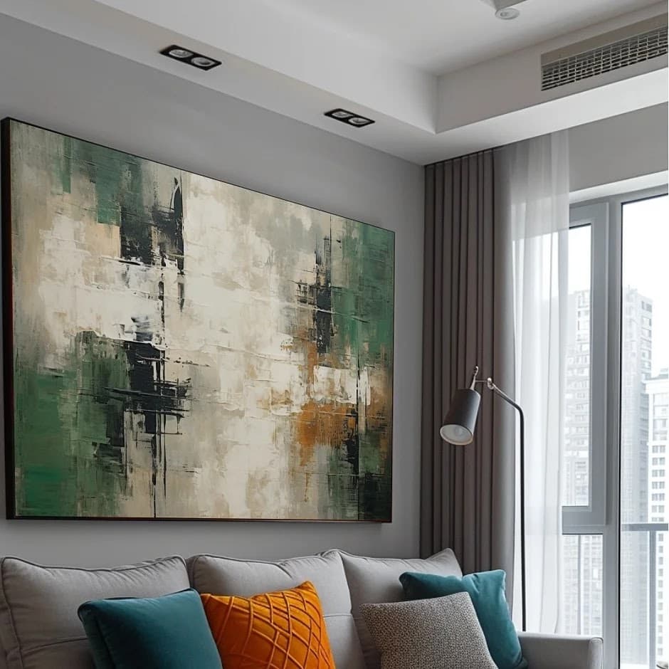 Quadro Abstração Profunda Textura