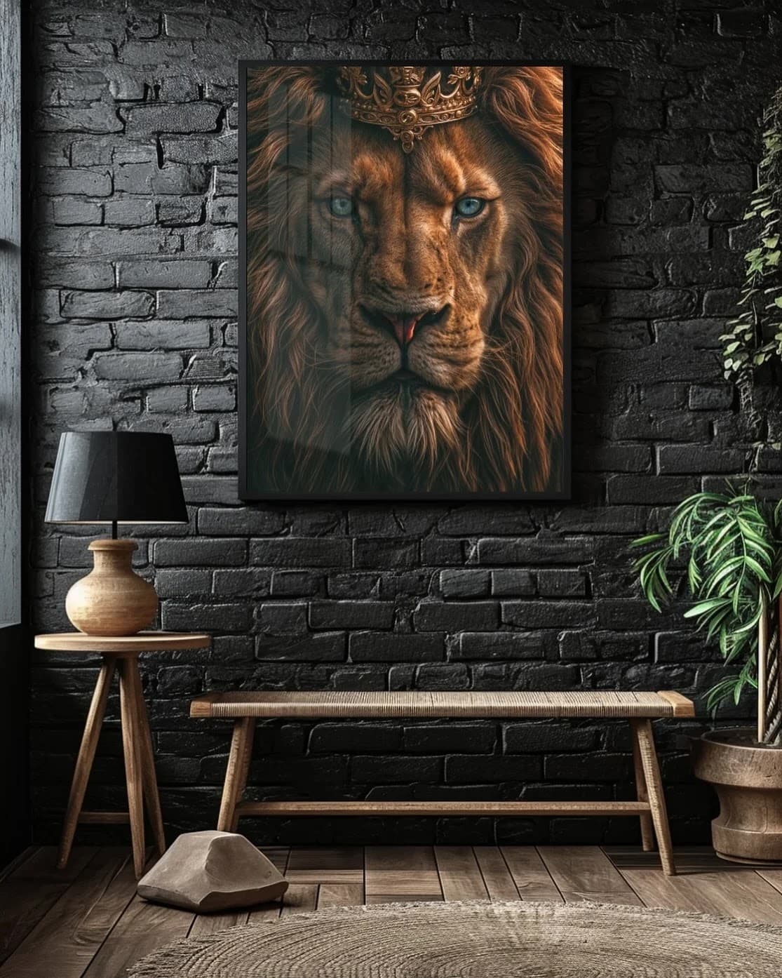 Quadro Leão Gaze Mistério