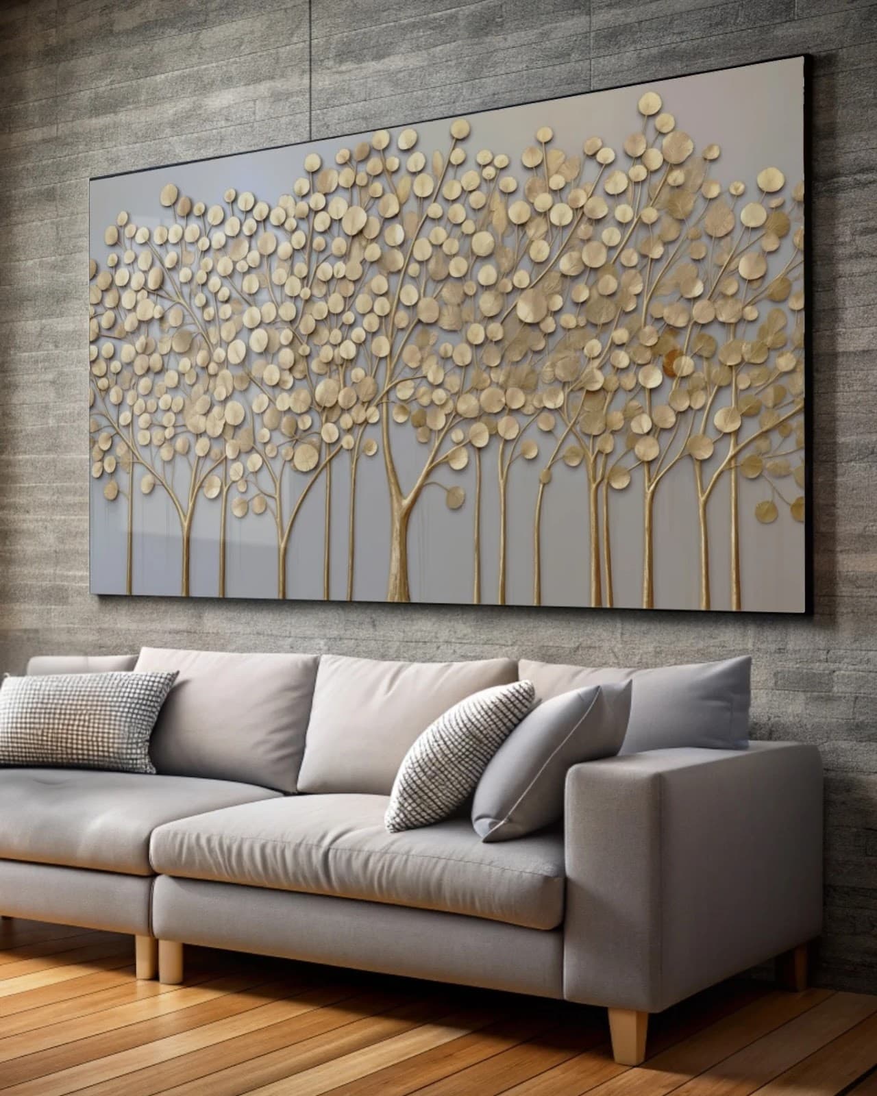 Quadro Folhas que Tocam o Infinito
