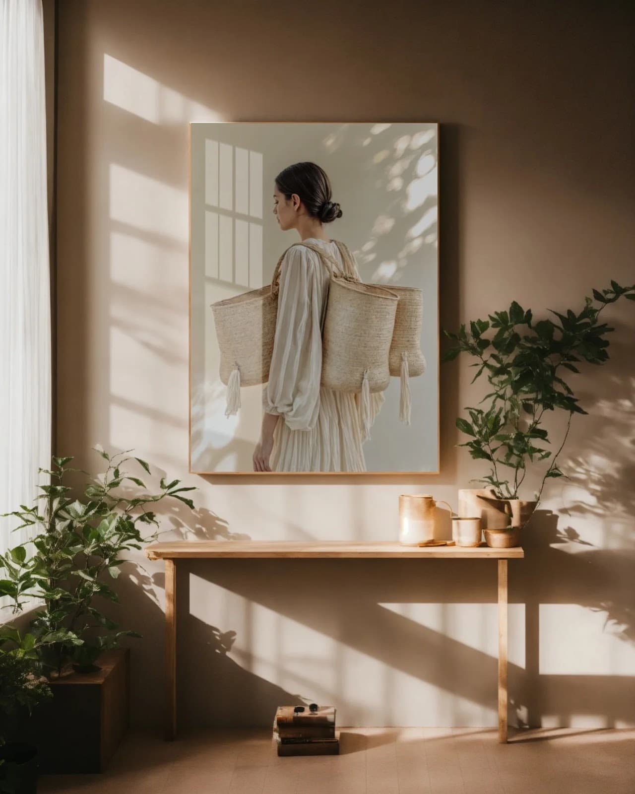 Quadro Mulher Silhueta Luminosa