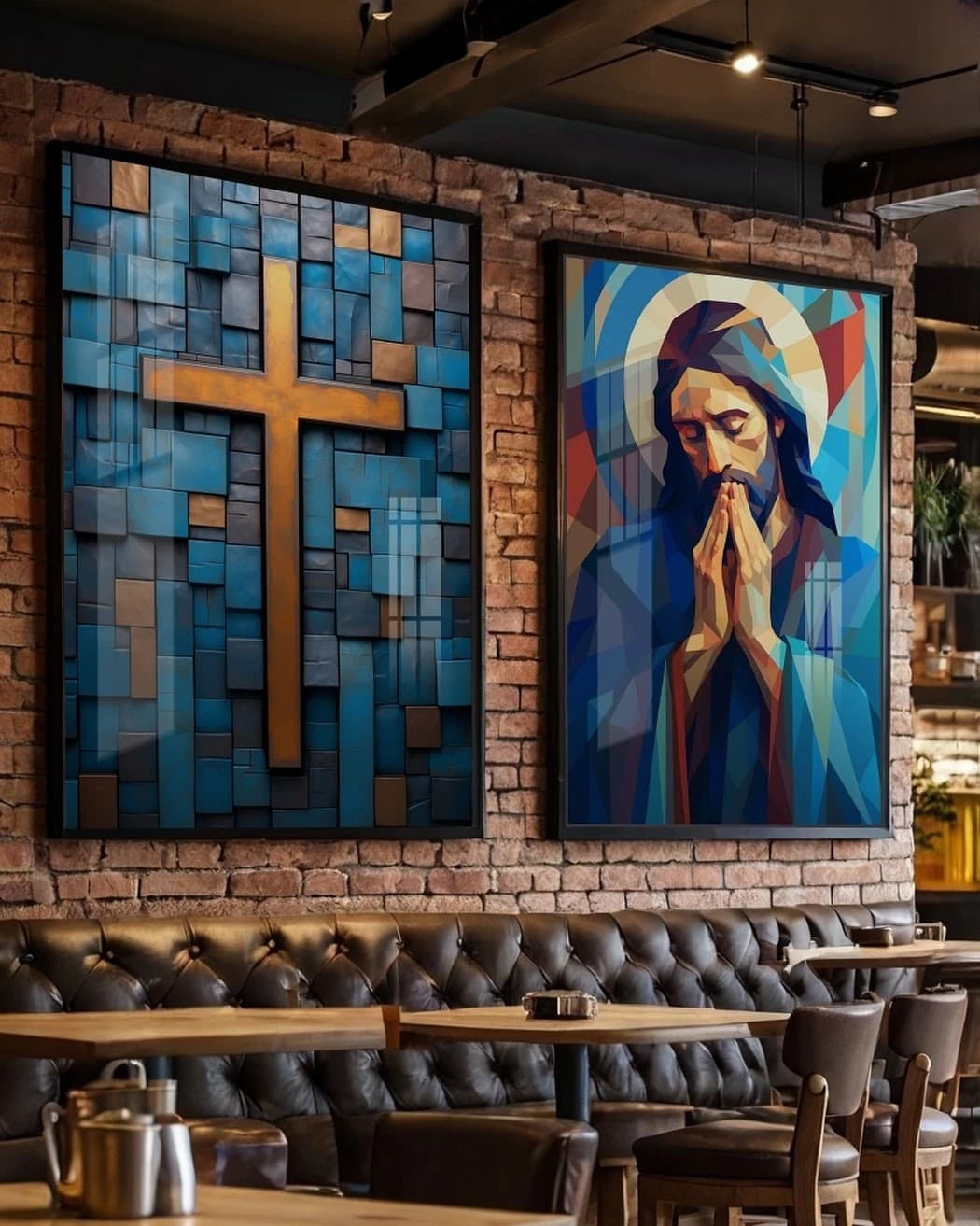Dupla de Quadros Fé e Serenidade Espiritual