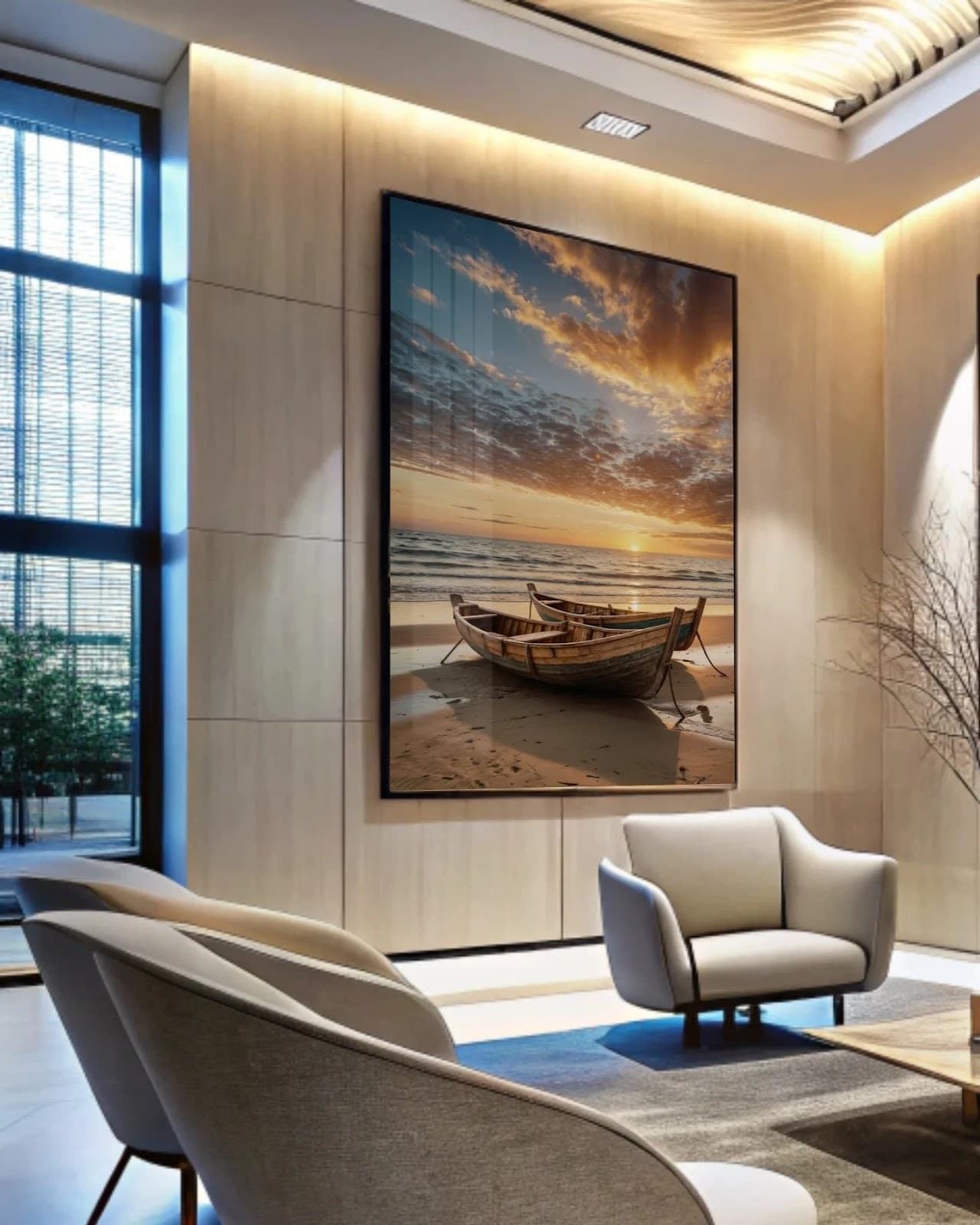 Quadro Tarde Preguiçosa à Beira Mar