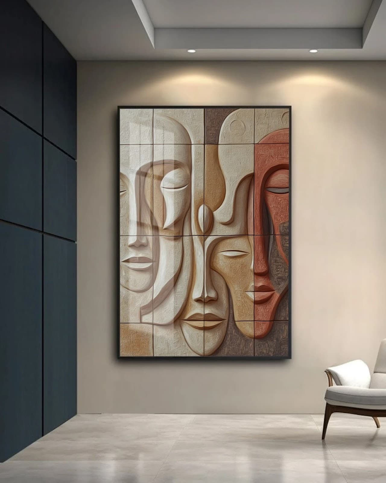 Quadro Rostos da Alma