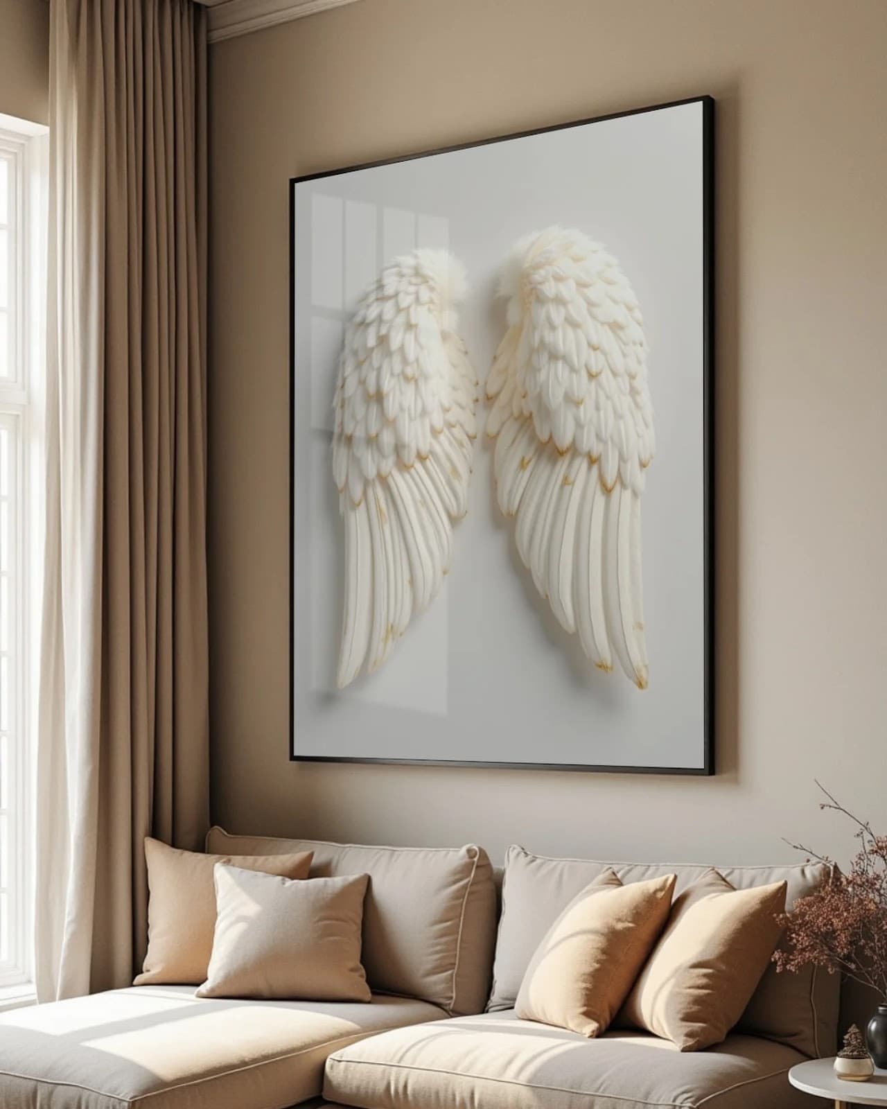 Quadro Asas Brancas Leveza