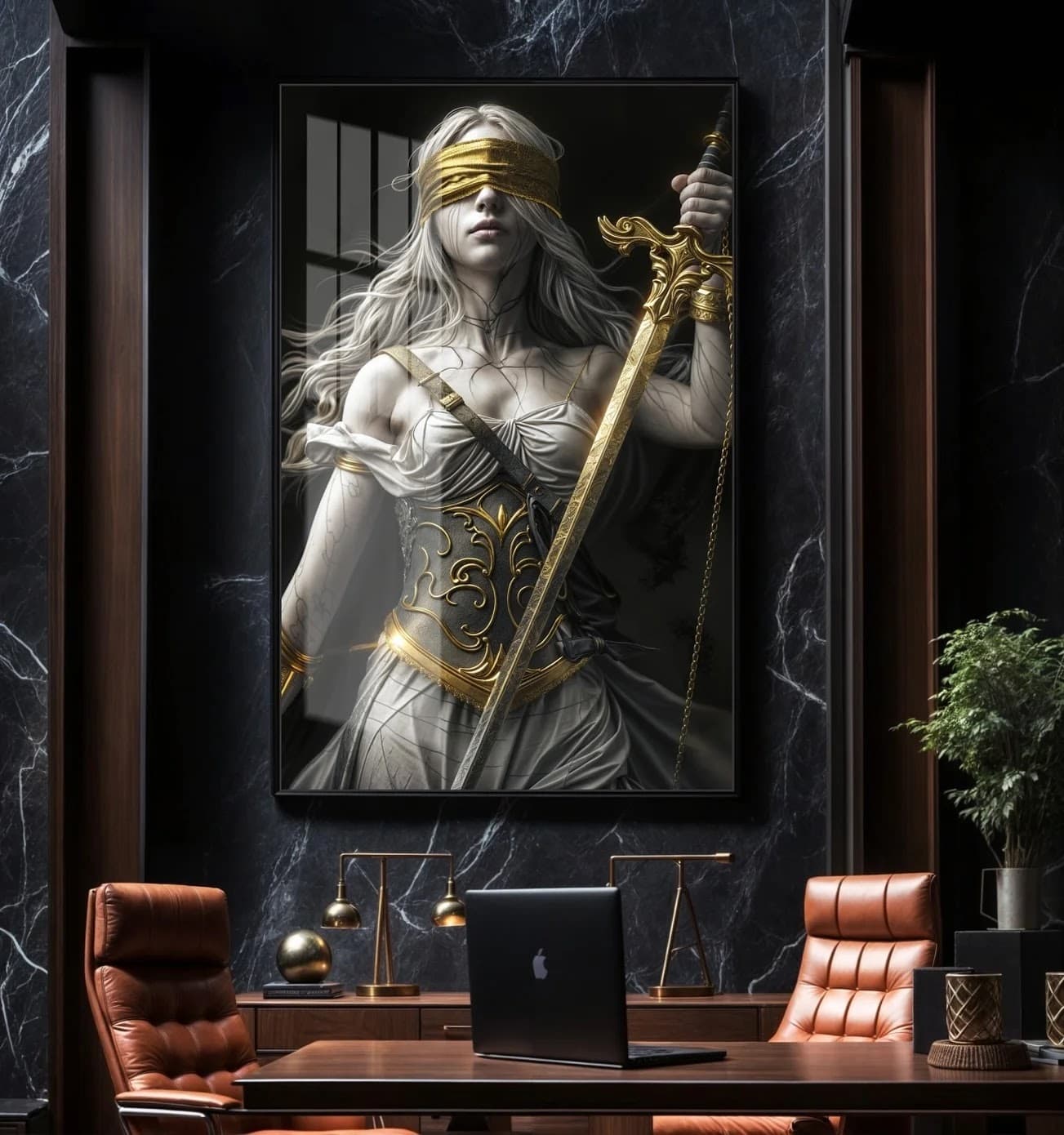 Quadro Deusa da Justiça Espada