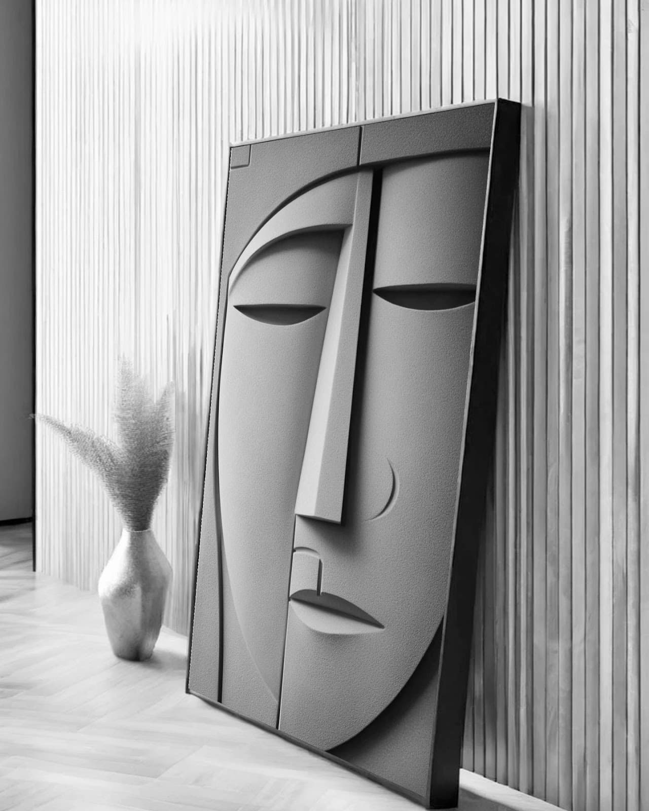 Quadro Rosto Estilizado Art Déco