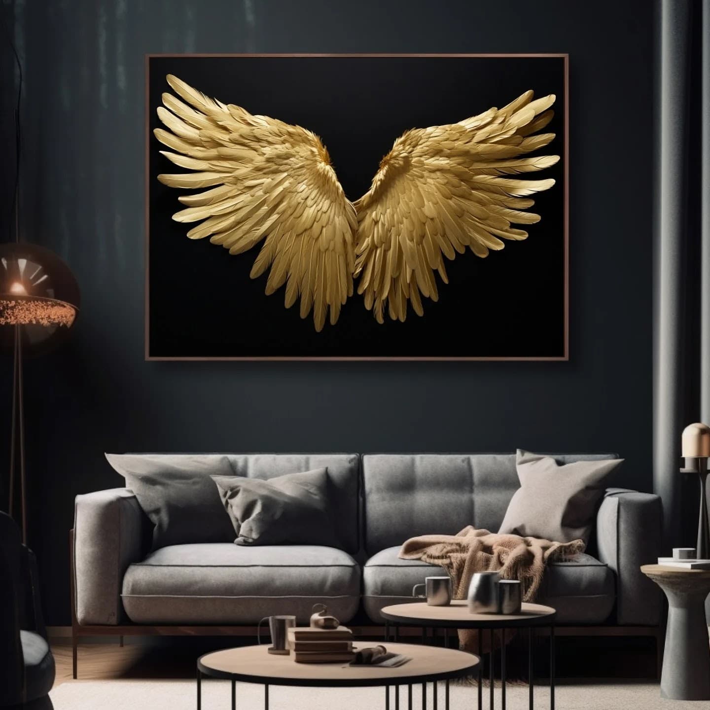 Quadro Asas Douradas Libertação