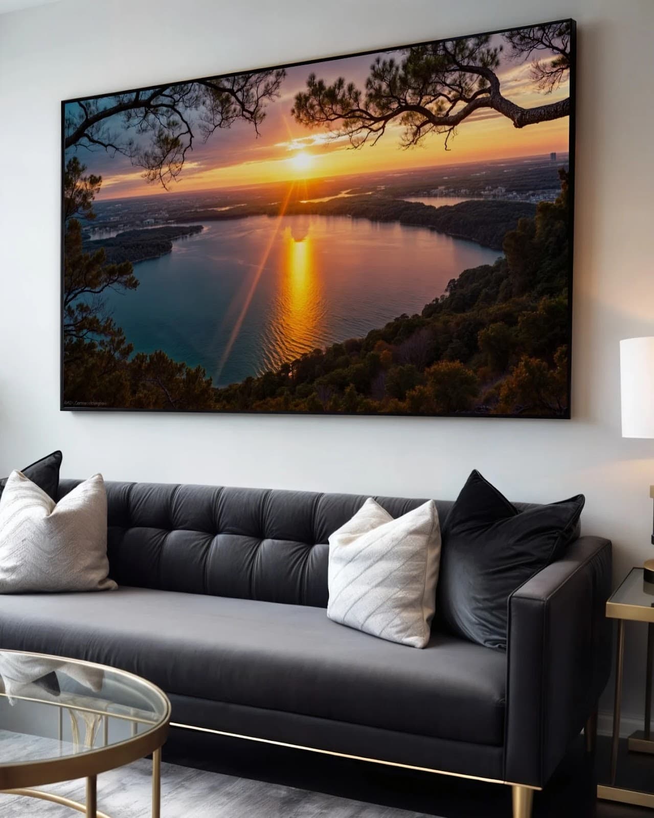 Quadro Horizonte Refletido