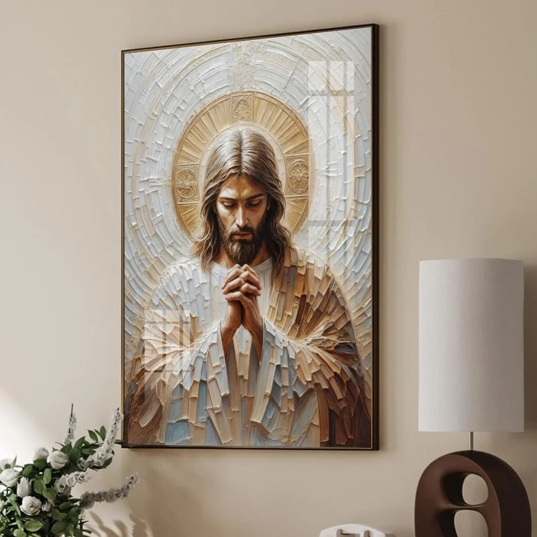 Quadro Oração em Ouro