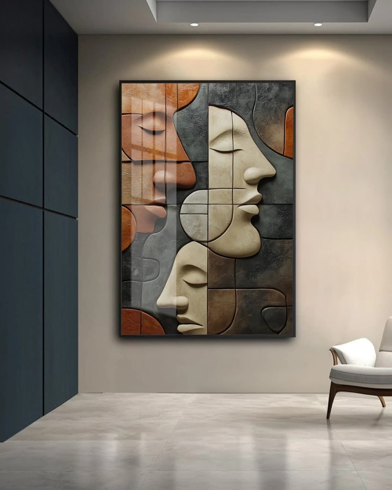 Quadro Retratos em Composição Artística