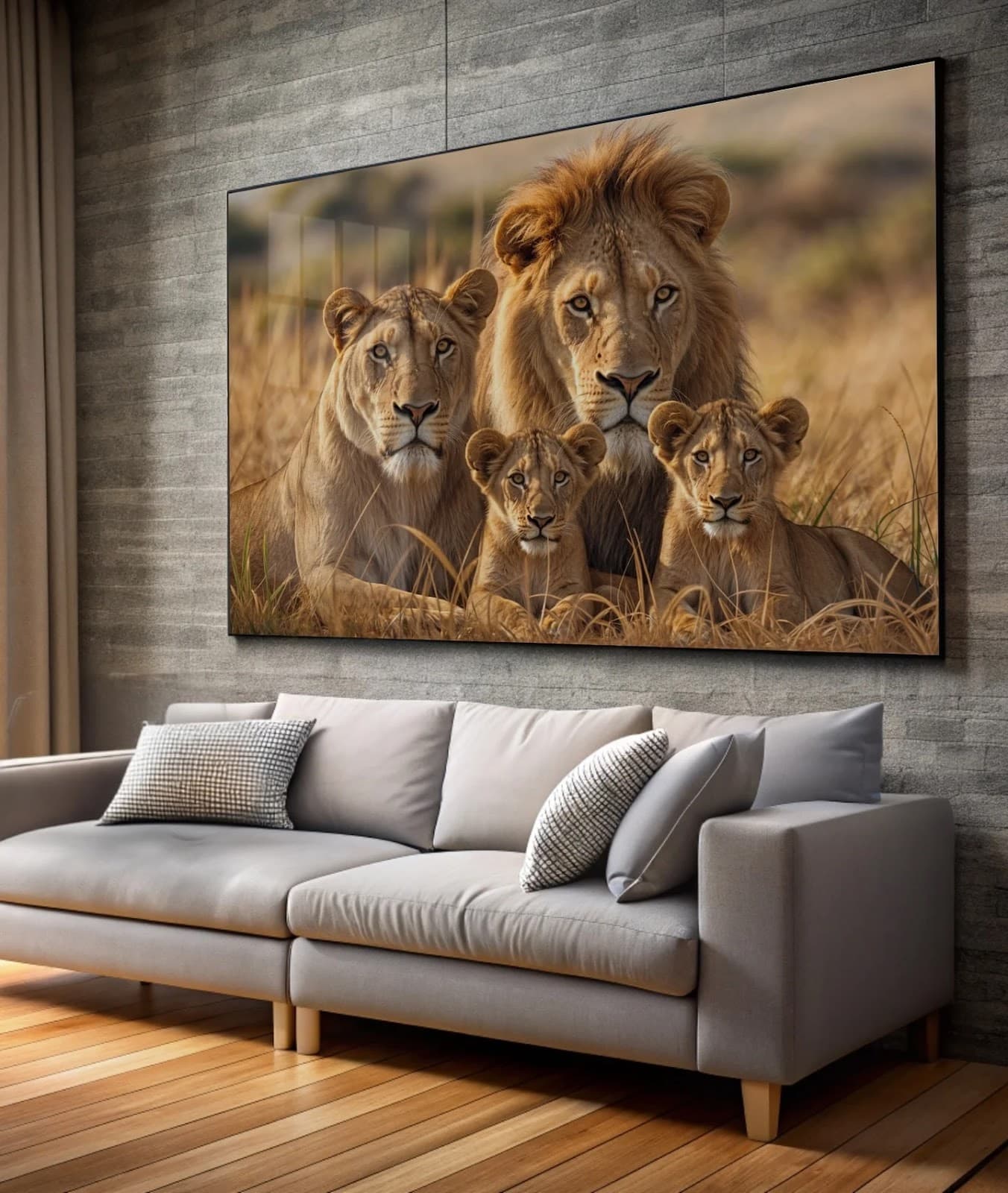 Quadro Leões Majestosos