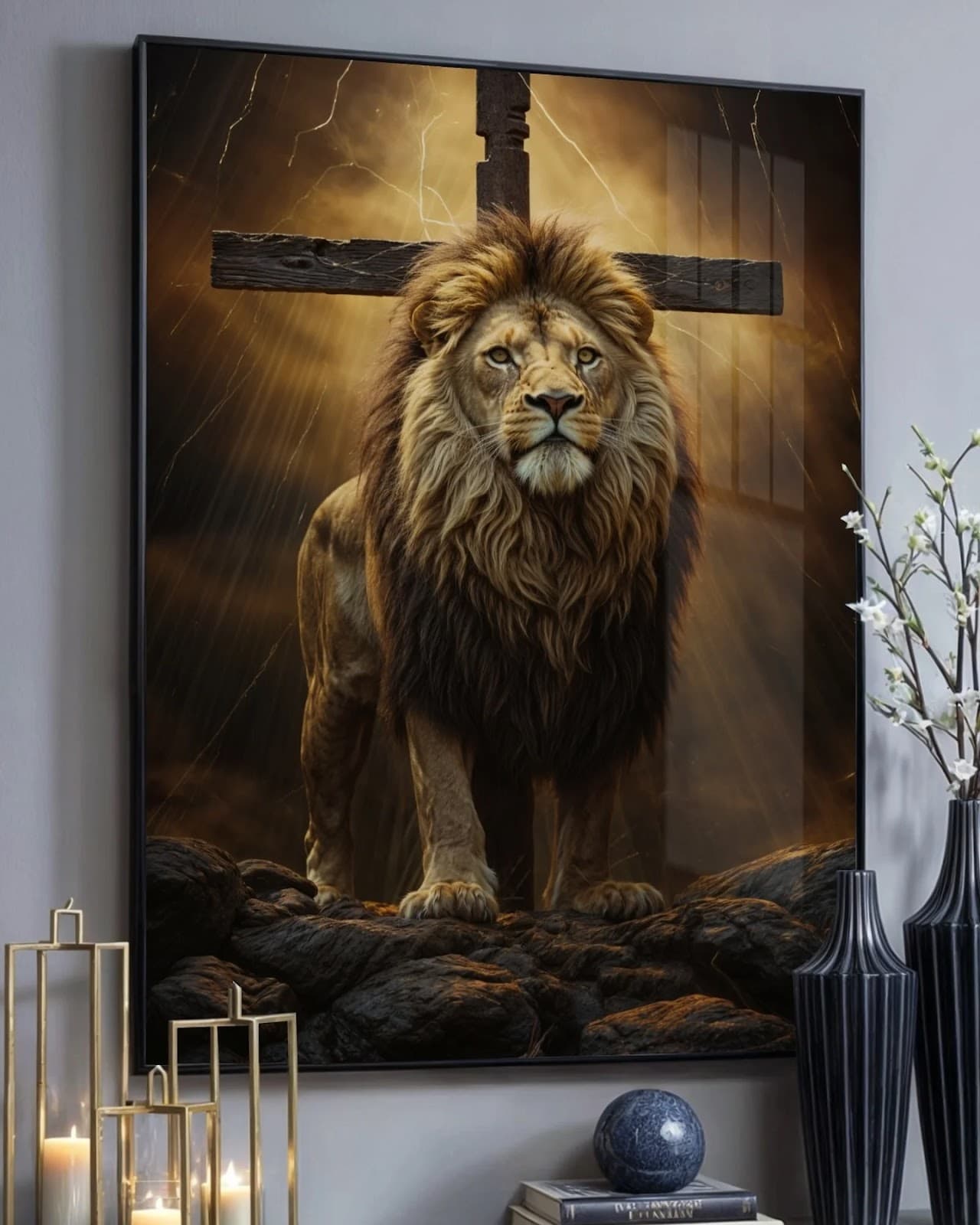 Quadro Leão Sagrado