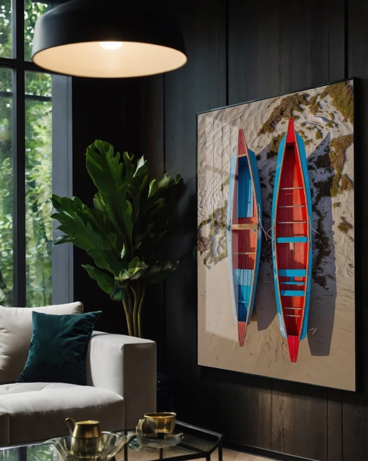 Quadro Barcos Coloridos Paradoxo