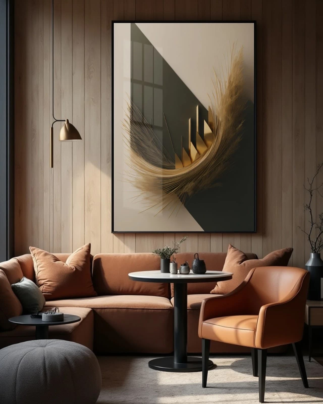 Quadro Forma Abstrata Ondulante