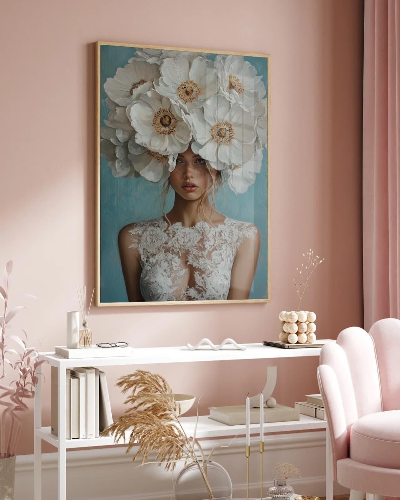 Quadro Flores que Cobrem a Alma