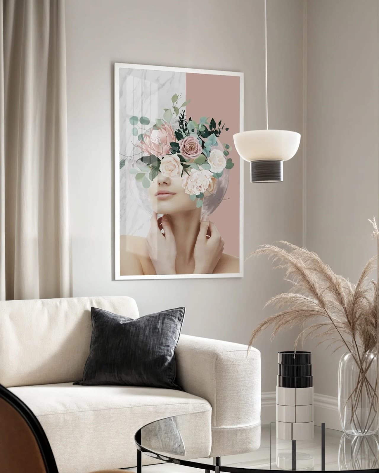 Quadro Mulher Flor Sonho