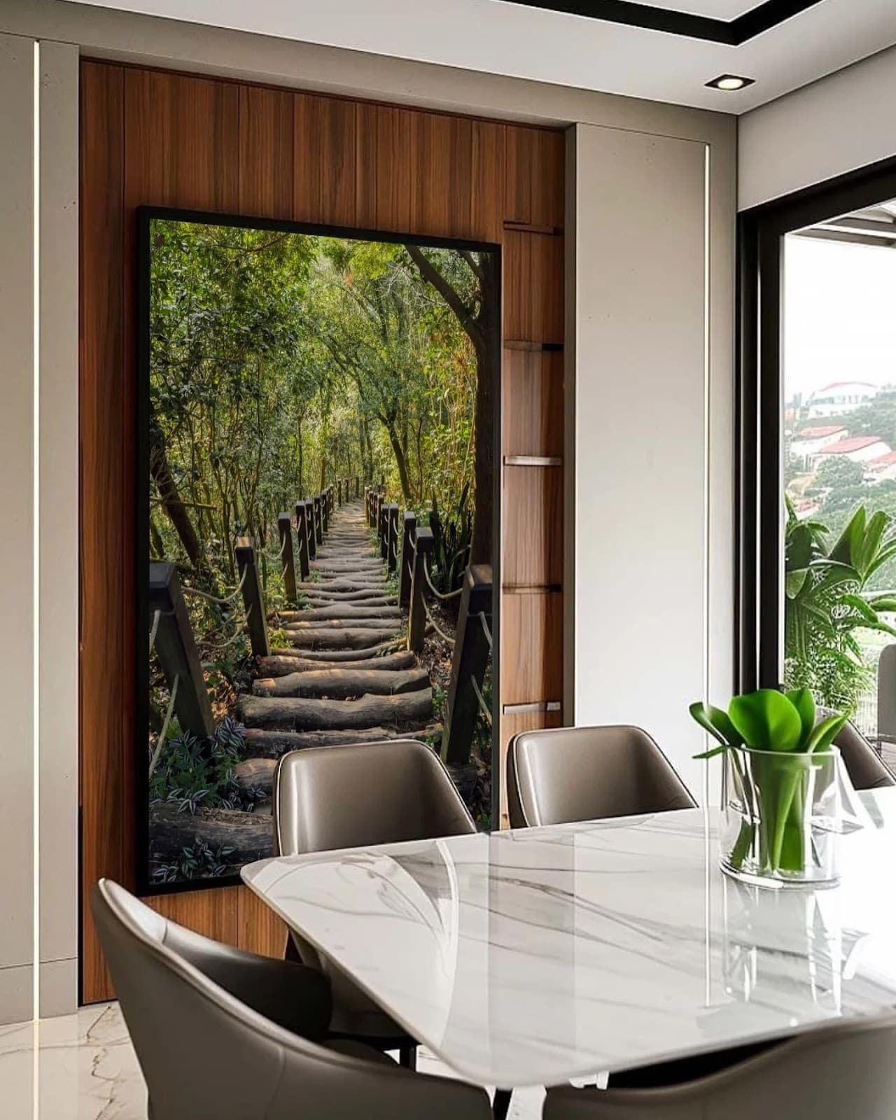 Quadro Floresta Verde Infinita