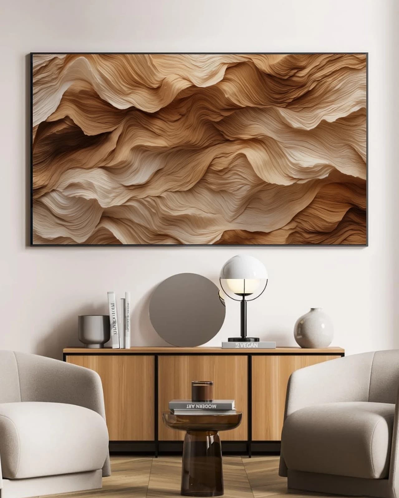 Quadro Madeira em Movimento