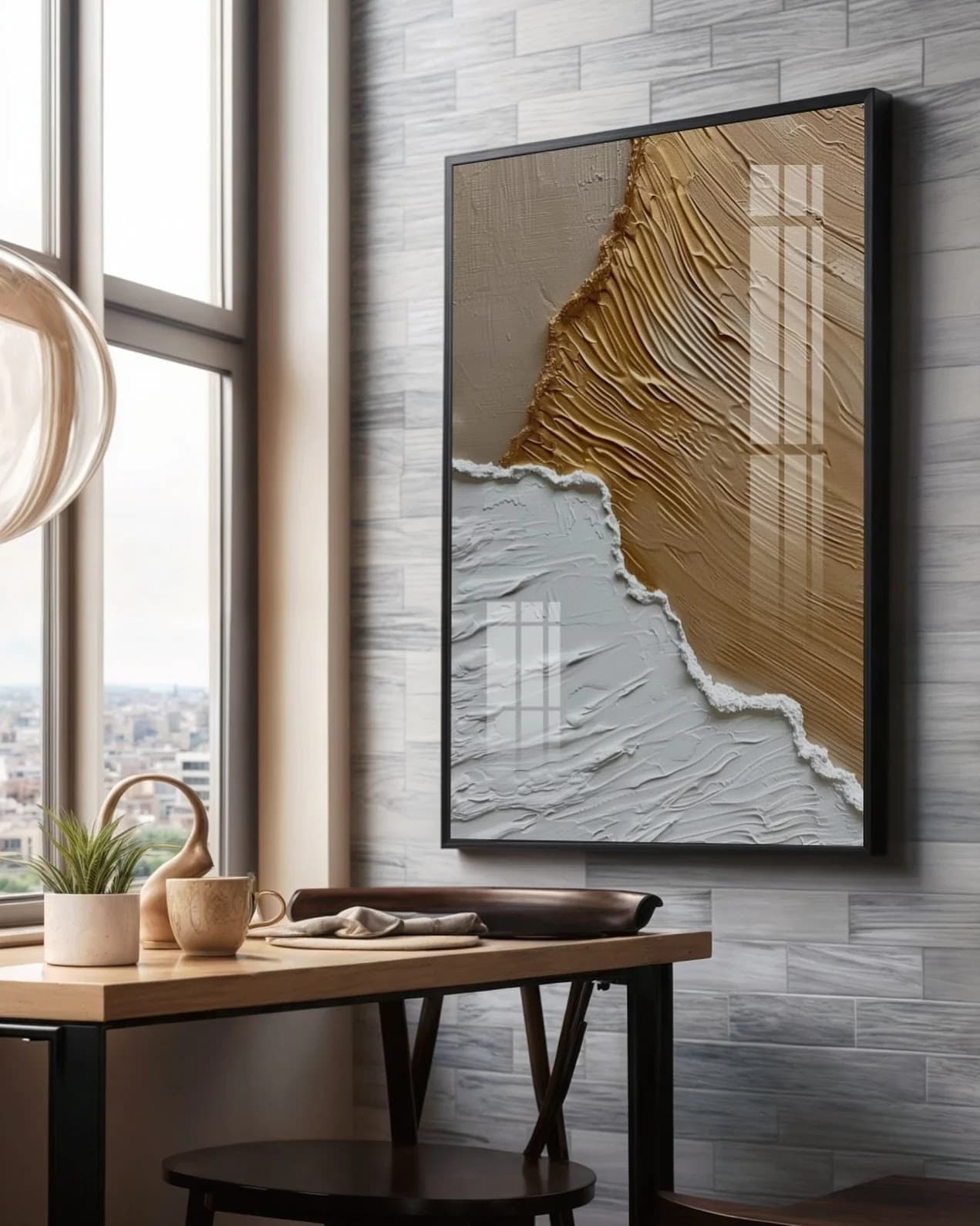 Quadro Abstrações Costeiras