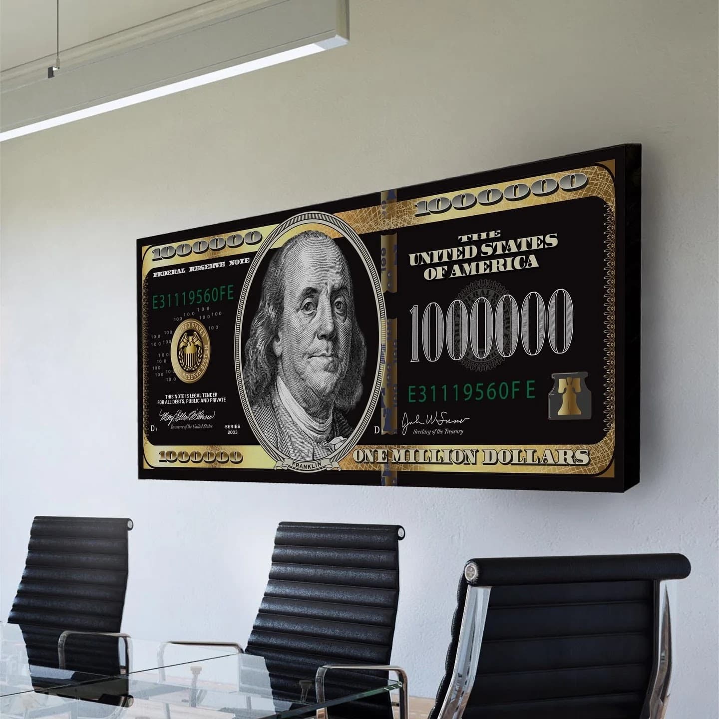 Quadro Dólar Ouro