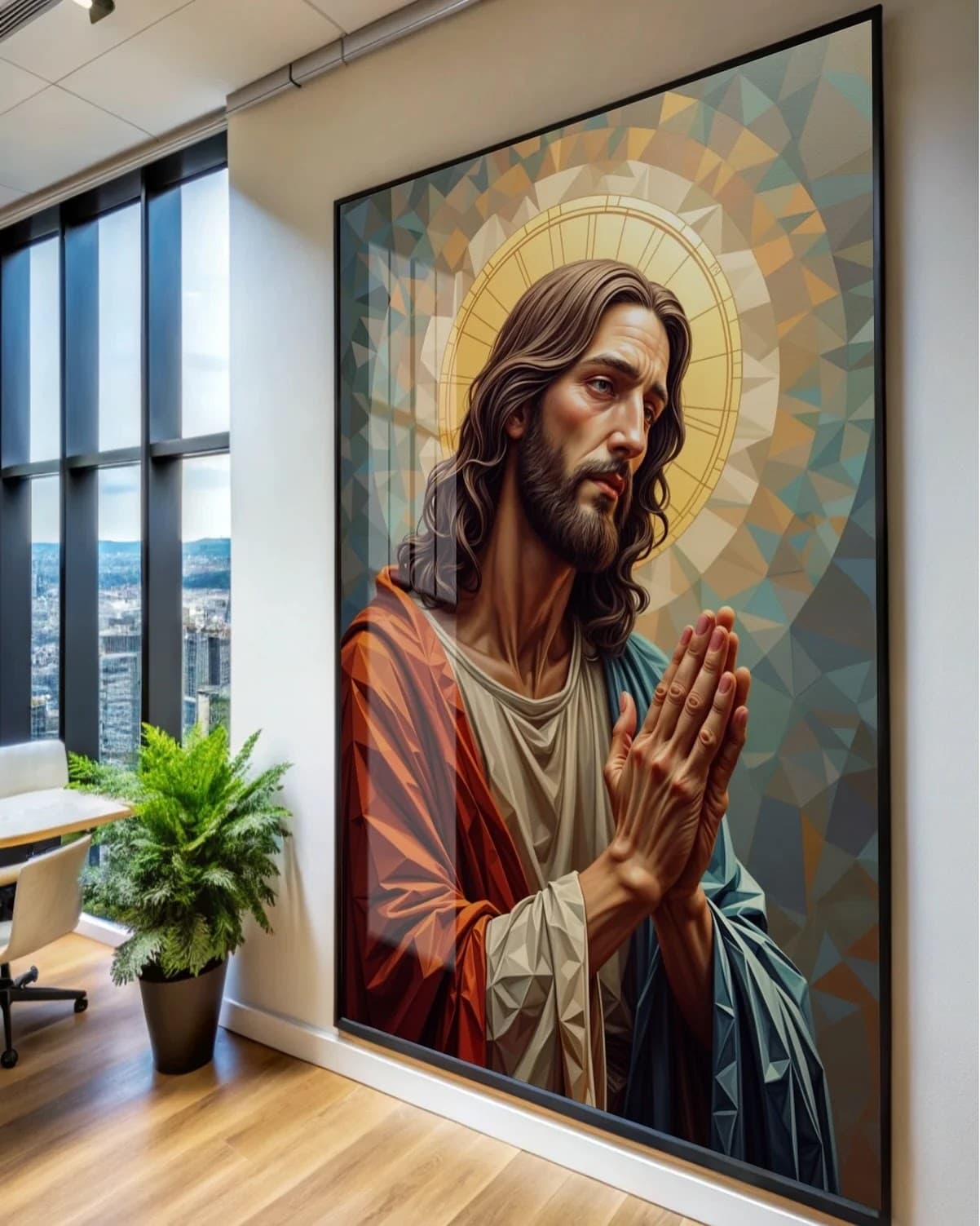 Quadro Oração Iluminada