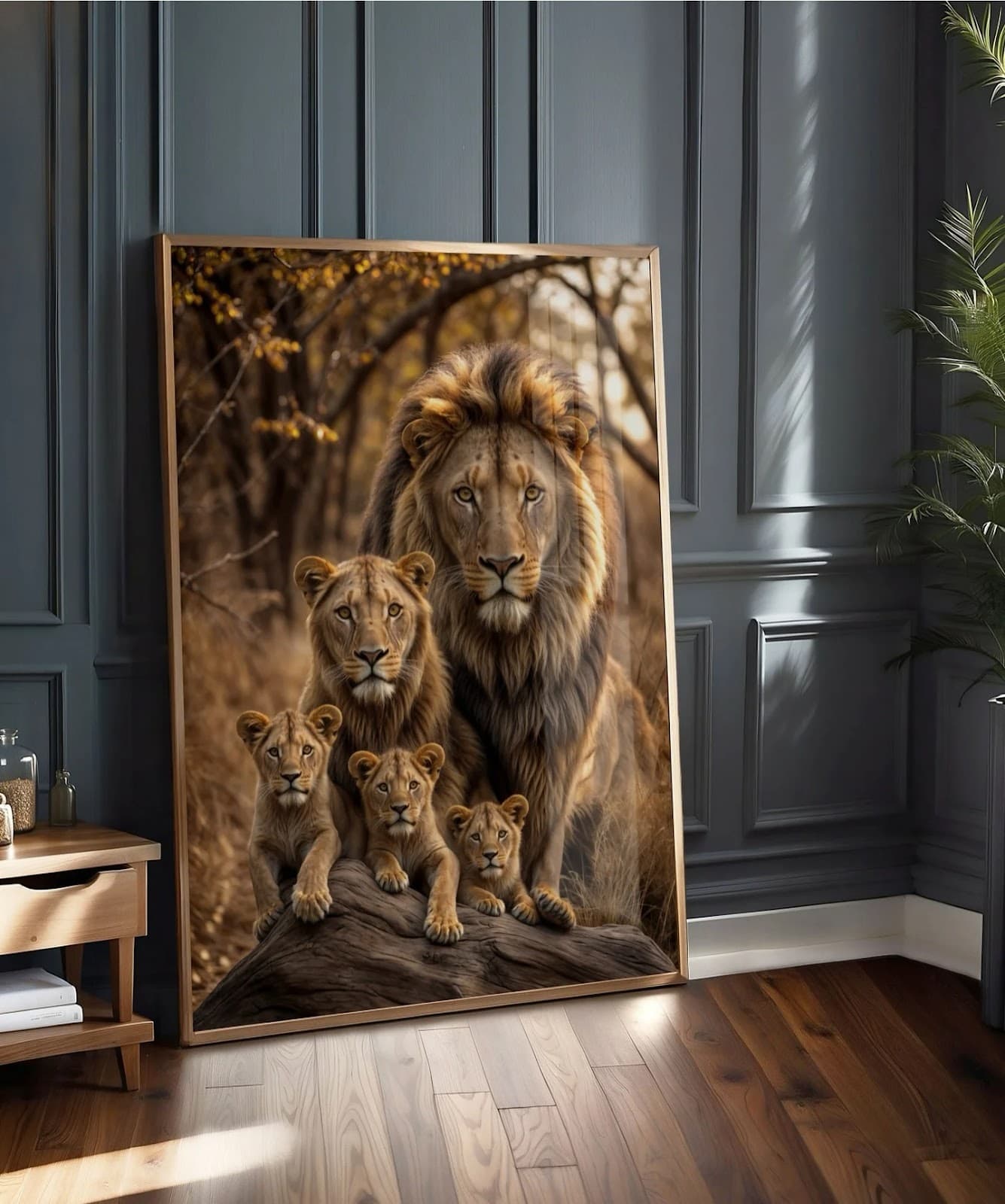 Quadro Leão da Família
