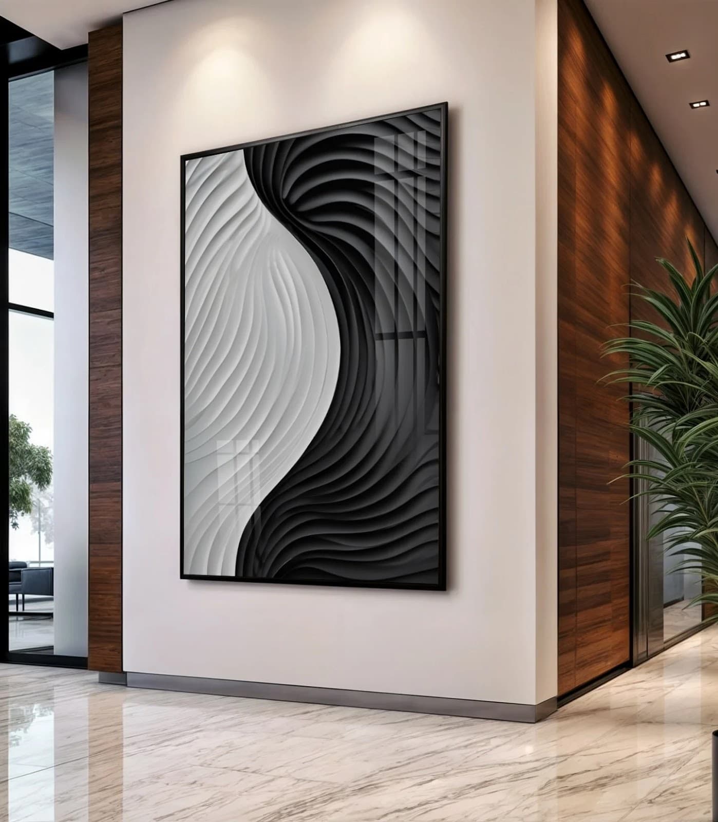 Quadro Geometria da Luz e Sombra