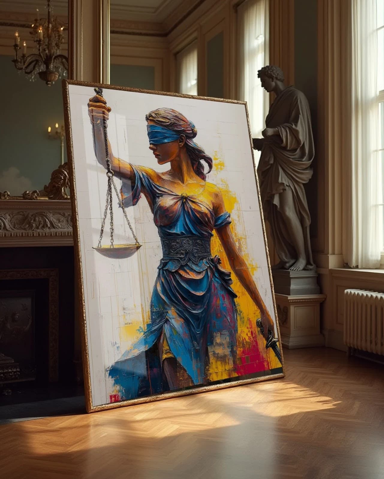 Quadro Justiça Colorida
