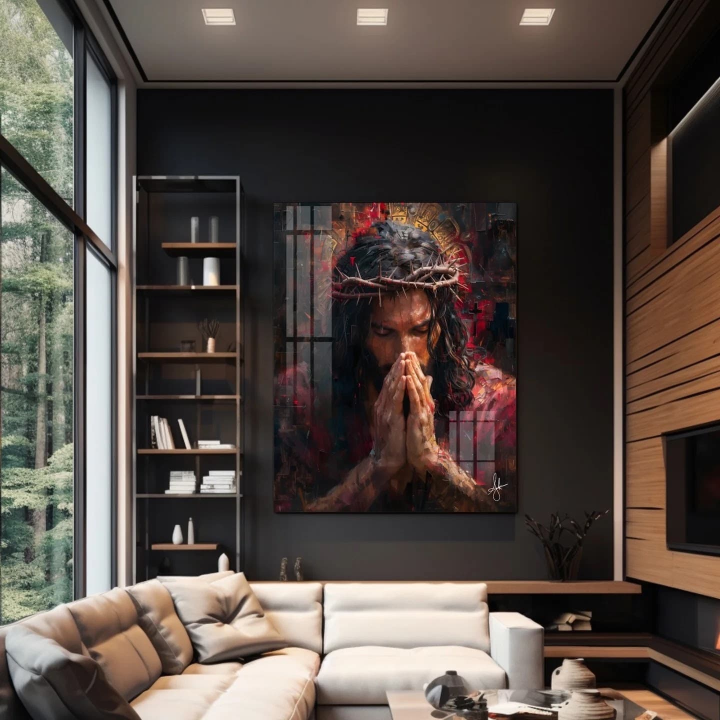 Quadro Jesus em Oração