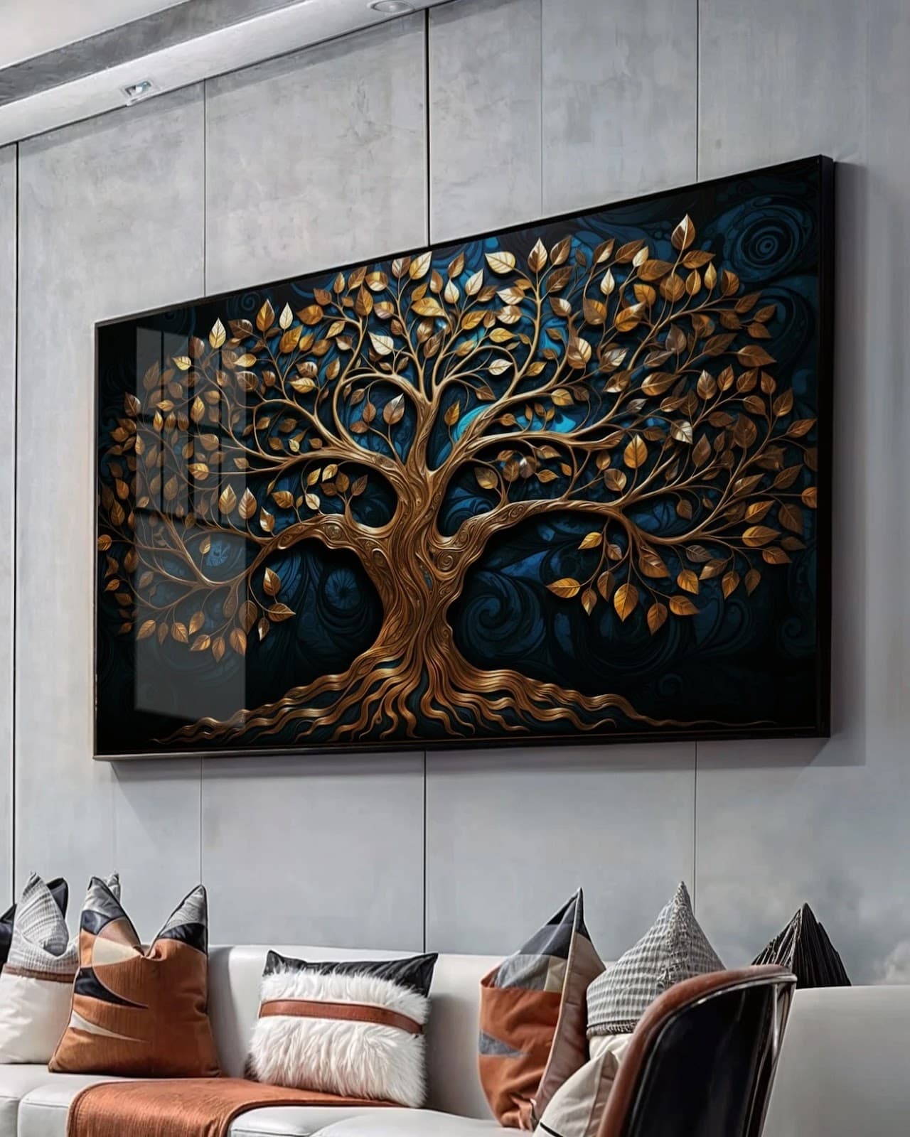 Quadro Ouro na Escuridão