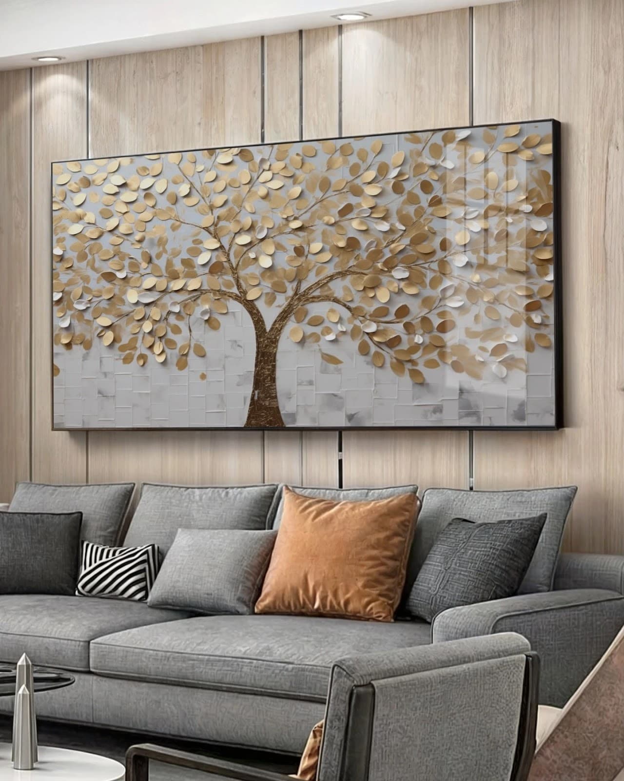 Quadro Entre o Dourado e o Eterno