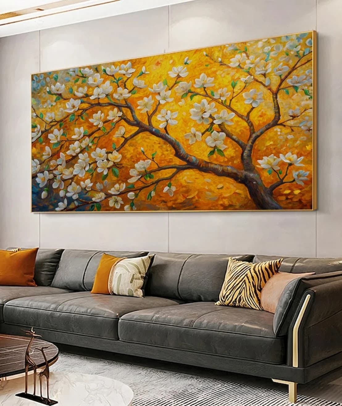 Quadro Árvore Florescida ao Luar