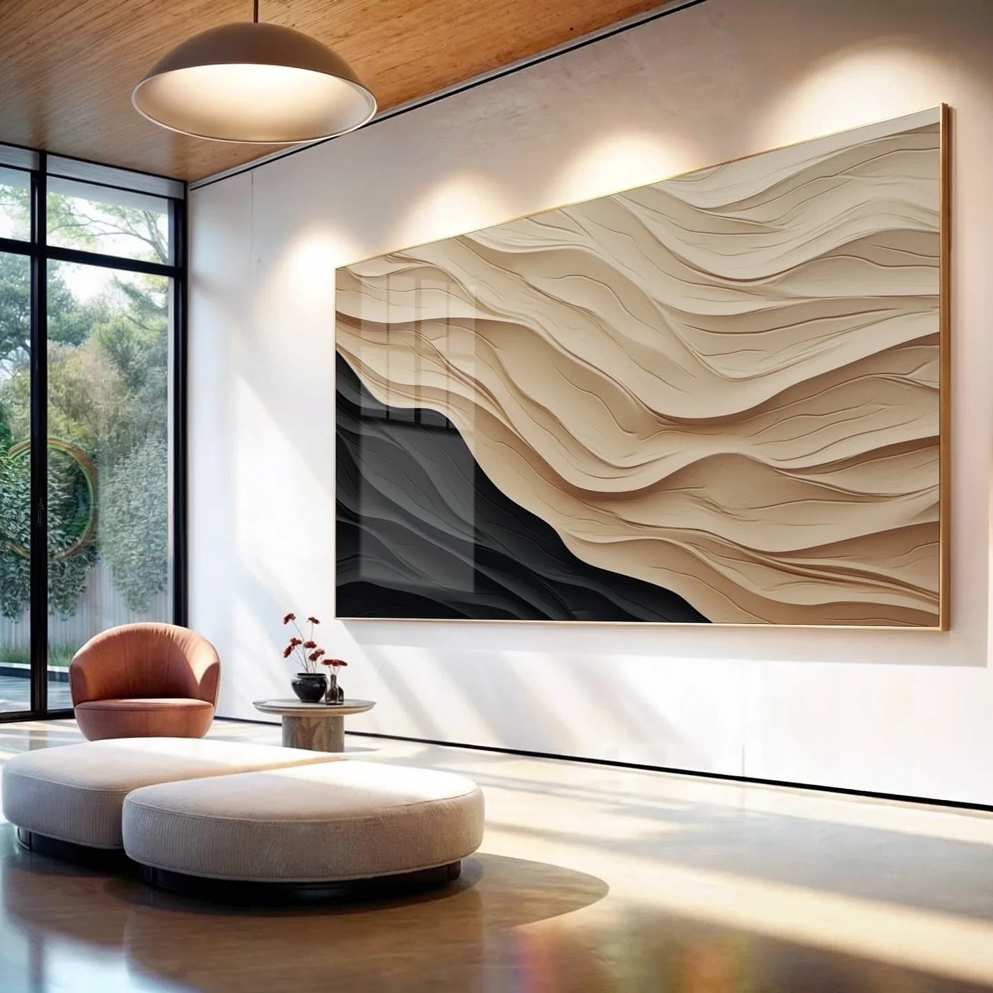 Quadro Dunas Abstratas Texturizadas