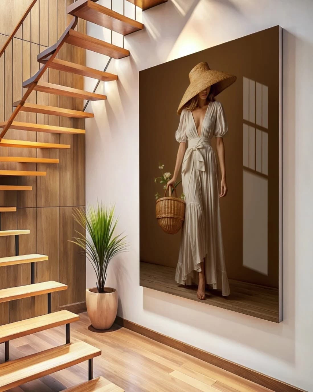 Quadro Mulher do Cesto Abundante